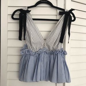 Zara summer top low back and front